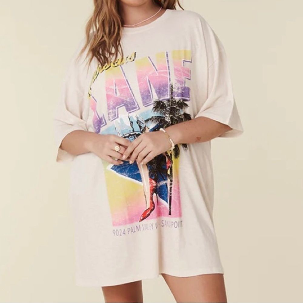 SPELL  hibiscus lane biker tee dress